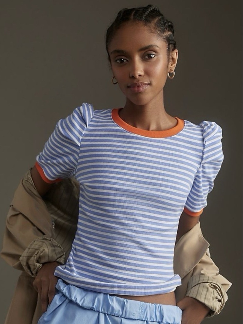 NWT Maeve Anthropologie Puff Sleeve Top